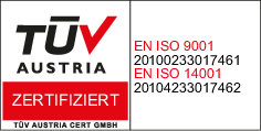 Tüv Austria ISO 9001 ISO 14001 Logo